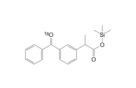 [18]O-trimethylsilyl 2-[3-(benzoyl)phenyl]propanoate