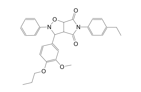 5-(4-ethylphenyl)-3-(3-methoxy-4-propoxyphenyl)-2-phenyldihydro-2H-pyrrolo[3,4-d]isoxazole-4,6(3H,5H)-dione