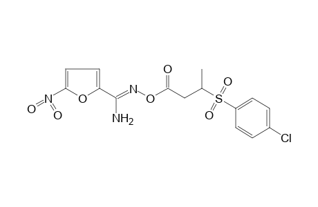 O-{3-[(p-chlorophenyl)sulfonyl]butyryl}-5-nitro-2-furamidoxime