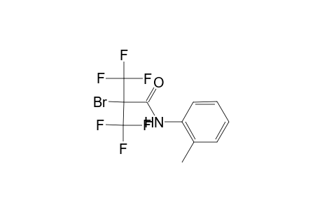 2-Bromo-3,3,3-trifluoro-N-(2-methylphenyl)-2-(trifluoromethyl)propanamide