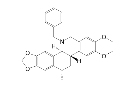 (-)-(4bS,10bS,12S)-N-Benzyl-8,9-dimethoxy-12-methyl-2,3-methylenedioxy-4b,5,6,10b,11,12-hexahydrobenzo[c]phenanthridine