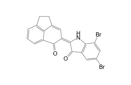 3-Indolinone, 2-(5-oxo-4(5H)-acenaphthenylidene)-5,7-dibromo-