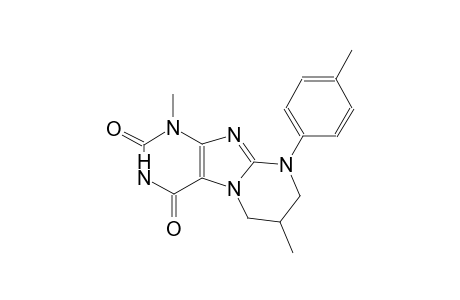1,7-dimethyl-9-(4-methylphenyl)-6,7,8,9-tetrahydropyrimido[2,1-f]purine-2,4(1H,3H)-dione