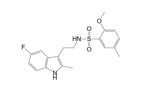 Benzenesulfonamide, N-[2-(5-fluoro-2-methyl-1H-indol-3-yl)ethyl]-2-methoxy-5-methyl-