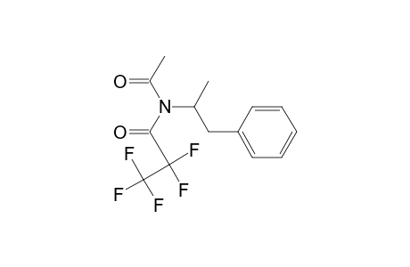 Propanamide, N-acetyl-2,2,3,3,3-pentafluoro-N-(1-methyl-2-phenylethyl)-, (.+-.)-