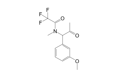 1-(3-Methoxyphenyl)-1-methylamino-propan-2-one TFA