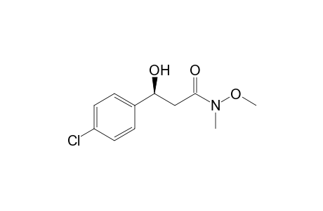 (3S)-3-(4-chlorophenyl)-3-hydroxy-N-methoxy-N-methylpropanamide