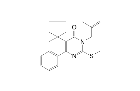 3-(2-methylallyl)-2-(methylthio)-3H-spiro[benzo[h]quinazoline-5,1'-cyclopentan]-4(6H)-one