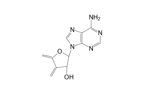 9-(3,5-Dideoxy-3-methylene-.beta.D-glycero-pent-4-enofuranosyl)adenine