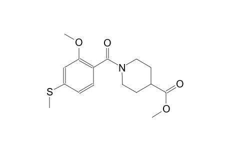 methyl 1-[2-methoxy-4-(methylsulfanyl)benzoyl]-4-piperidinecarboxylate