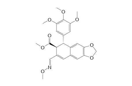 methyl (7S,8R)-6-[(E)-methoxyiminomethyl]-8-(3,4,5-trimethoxyphenyl)-7,8-dihydrobenzo[f][1,3]benzodioxole-7-carboxylate