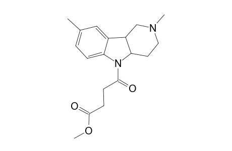 Methyl 4-(2,8-dimethyl-1,2,3,4,4a,9b-hexahydro-5H-pyrido[4,3-b]indol-5-yl)-4-oxobutanoate