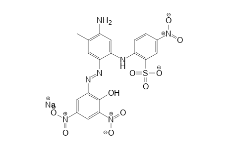 Benzenesulfonic acid, 2-[[5-amino-2-[(2-hydroxy-3,5-dinitrophenyl)azo]-4-methylphenyl]amino]-5-nitro-, monosodium salt