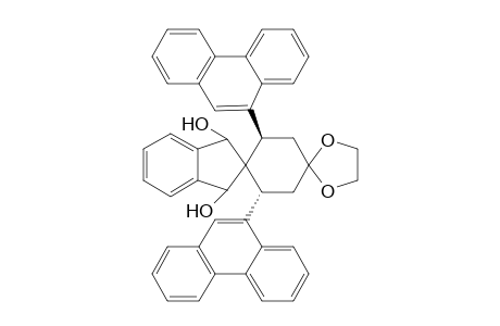 trans-3',5'-Di(9-phenanthryl)dispiro[1,3-dioxolane-2,1'-cyclohexan-4',2''-indane]-1'',3''-diol