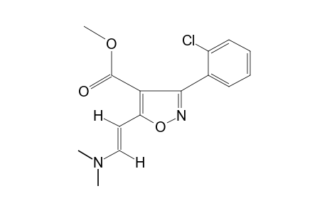 trans-3-(o-CHLOROPHENYL)-5-[2-(DIMETHYLAMINO)VINYL]-4-ISOXAZOLECARBOXYLIC ACID, METHYL ESTER