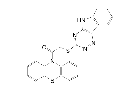 10H-phenothiazine, 10-[(5H-[1,2,4]triazino[5,6-b]indol-3-ylthio)acetyl]-