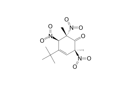 4-TERT.-BUTYL-2,6-DIMETHYL-R-2,CIS-5,TRANS-6-TRINITROCYCLOHEX-3-ENONE