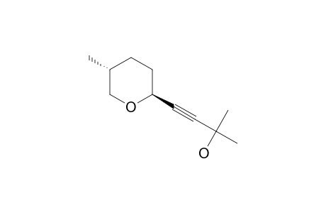 2-methyl-4-[(2S,5R)-5-methyloxan-2-yl]but-3-yn-2-ol