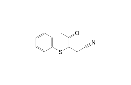 Pentanenitrile, 4-oxo-3-(phenylthio)-