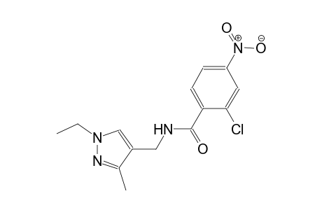 2-chloro-N-[(1-ethyl-3-methyl-1H-pyrazol-4-yl)methyl]-4-nitrobenzamide
