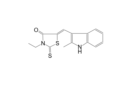 (5Z)-3-ethyl-5-[(2-methyl-1H-indol-3-yl)methylene]-2-thioxo-1,3-thiazolidin-4-one