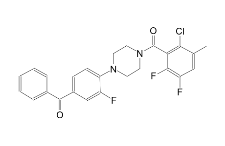 [4-[4-(2-chloro-5,6-difluoro-3-methyl-benzoyl)piperazin-1-yl]-3-fluoro-phenyl]-phenyl-methanone