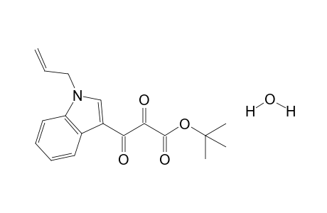 t-Butyl 2,3-dioxo-3-(N-allylindol-3-yl)propionate monohydrate