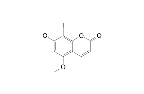 7-hydroxy-8-iodo-5-methoxy-coumarin
