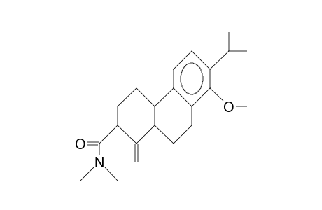 2-Methylidene-3-dimethylaminocarbonyl-7,8-(3-isopropyl-4-methoxy-benzo)-trans-bicyclo(4.4.0)decane