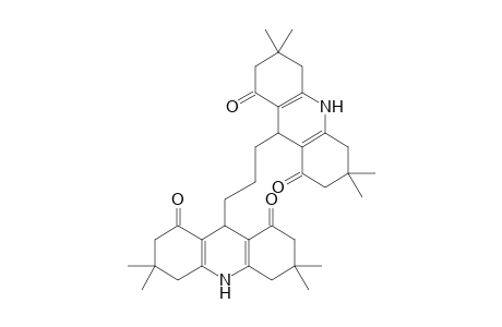 3,3,6,6-tetramethyl-9-[3-(3,3,6,6-tetramethyl-1,8-dioxo-2,4,5,7,9,10-hexahydroacridin-9-yl)propyl]-2,4,5,7,9,10-hexahydroacridine-1,8-dione