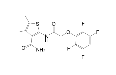 4,5-dimethyl-2-{[(2,3,5,6-tetrafluorophenoxy)acetyl]amino}-3-thiophenecarboxamide