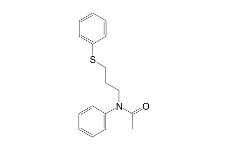 N-Phenyl-N-(3-phenylsulfanylpropyl)acetamide