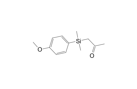 1-[(4-Methoxyphenyl)(dimethyl)silyl]acetone