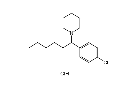 1-(p-CHLORO-alpha-PENTYLBENZYL)PIPERIDINE, HYDROCHLORIDE