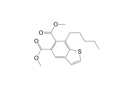 Benzo[b]thiophene-5,6-dicarboxylic acid, 7-pentyl-, dimethyl ester