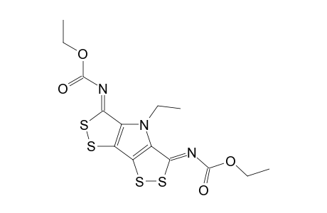 4-Ethylbis[1,2]dithiolo[4,3-b:3',4'-d]pyrrole-3,5-di(N-ethoxycarbonyl)imine