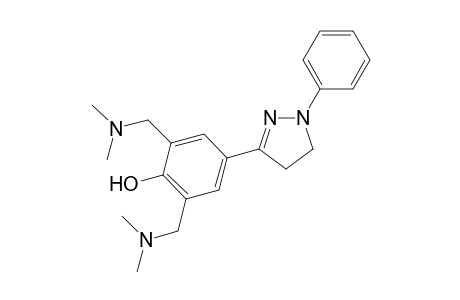 2,6-Bis[(dimetylaminomethyl)-4-(4,5-dihydro-1-phenyl-1H-pyrazol-3-yl)]phenol