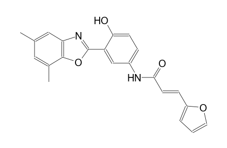 2-propenamide, N-[3-(5,7-dimethyl-2-benzoxazolyl)-4-hydroxyphenyl]-3-(2-furanyl)-, (2E)-