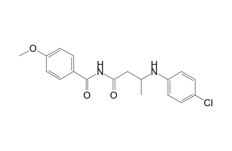N-[3-(4-Chloro-phenylamino)-butyryl]-4-methoxyl-benzamide