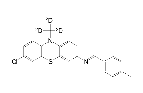 10H-Phenothiazin-3-amine, 7-chloro-10-(methyl-D3)-N-[(4-methylphenyl)methylene]-