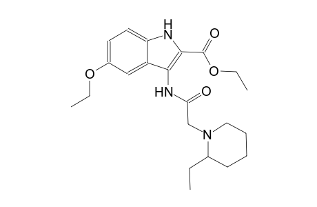 ethyl 5-ethoxy-3-{[(2-ethyl-1-piperidinyl)acetyl]amino}-1H-indole-2-carboxylate