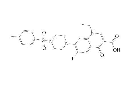 1-ethyl-6-fluoro-7-{4-[(4-methylphenyl)sulfonyl]-1-piperazinyl}-4-oxo-1,4-dihydro-3-quinolinecarboxylic acid