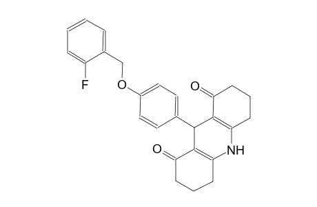1,8(2H,5H)-acridinedione, 9-[4-[(2-fluorophenyl)methoxy]phenyl]-3,4,6,7,9,10-hexahydro-