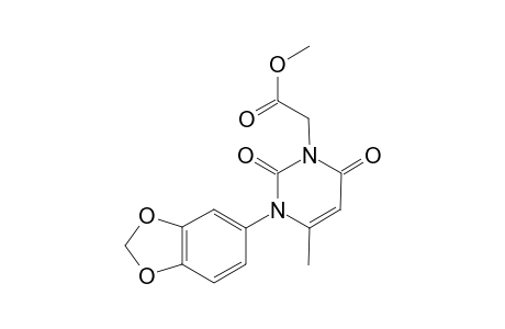 1-Pyrimidineacetic acid, 3-(1,3-benzodioxol-5-yl)-1,2,3,6-tetrahydro-4-methyl-2,6-dioxo-, methyl ester