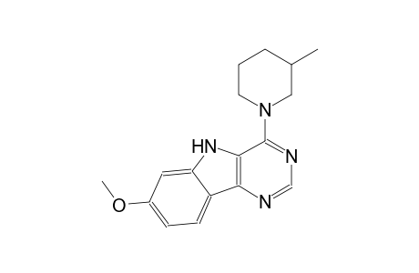 7-methoxy-4-(3-methyl-1-piperidinyl)-5H-pyrimido[5,4-b]indole