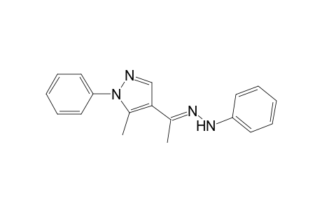 N-[(E)-1-(5-methyl-1-phenyl-4-pyrazolyl)ethylideneamino]aniline