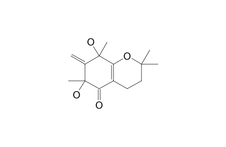 7,8-DIHYDRO-6,8-DIHYDROXY-2,2,6,8-TETRAMETHYL-7-METHYLENE-CHROMAN-5(6H)-ONE