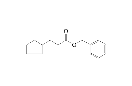 3-Cyclopentylpropionic acid, benzyl ester