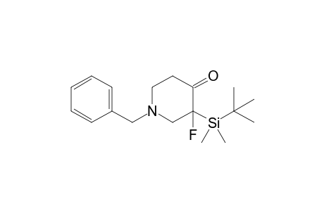 N-Benzyl-3-(t-butyldimethylsilyl)-3-fluoro-4-piperidone