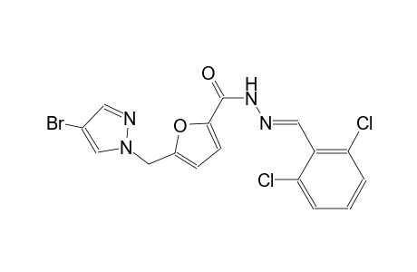 5-[(4-bromo-1H-pyrazol-1-yl)methyl]-N'-[(E)-(2,6-dichlorophenyl)methylidene]-2-furohydrazide